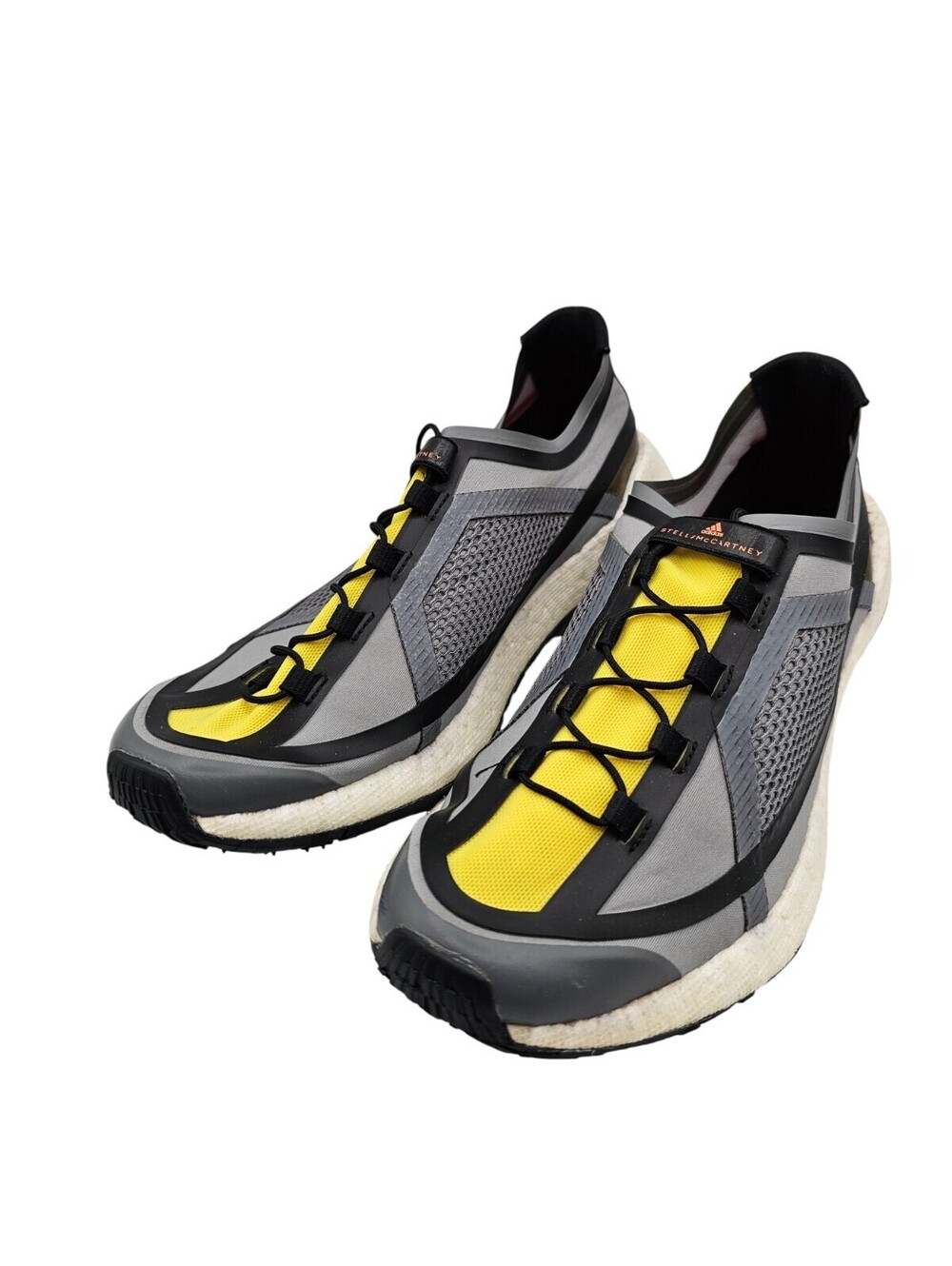 Adidas by Stella McCartney Womens Sz 8.5 Pulseboost HD running shoes Yellow Gray - Picture 2 of 7